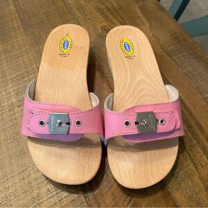 Pink Dr. Scholls sandals. Made in Italy.  Size 5.5 US.